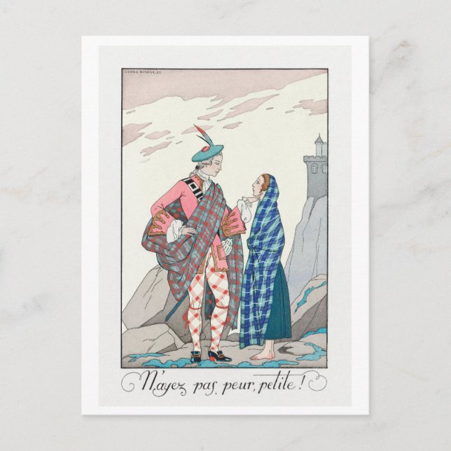 Cartão Postal George Barbier, Cartão-postal Art Deco (Frente)