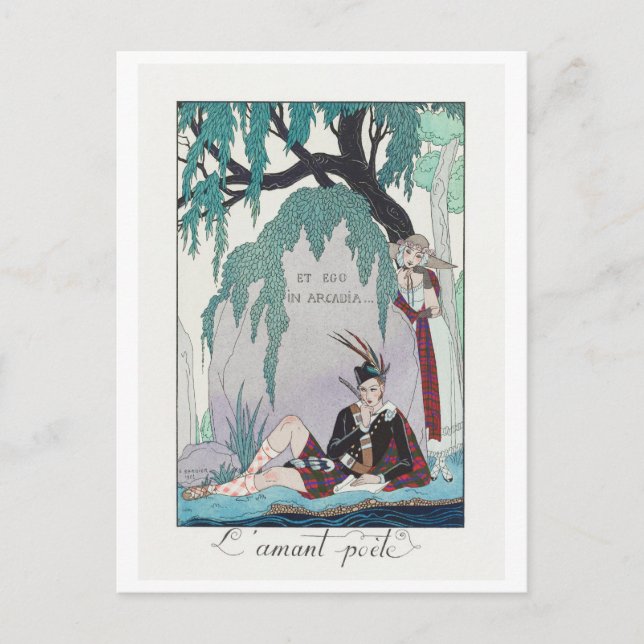 Cartão Postal George Barbier, Cartão-postal Art Deco (Frente)