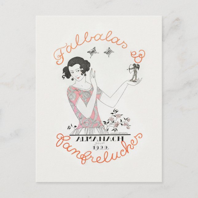 Cartão Postal George Barbier, Cartão-postal Art Deco (Frente)