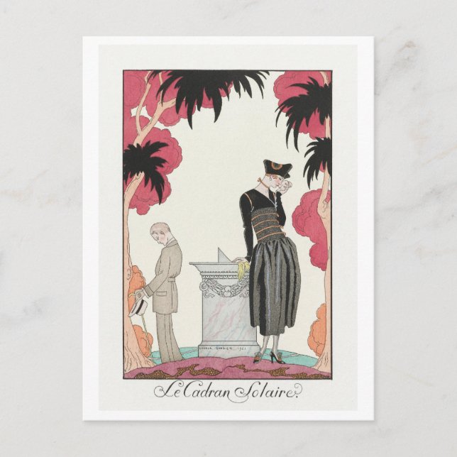 Cartão Postal George Barbier, Cartão-postal Art Deco (Frente)