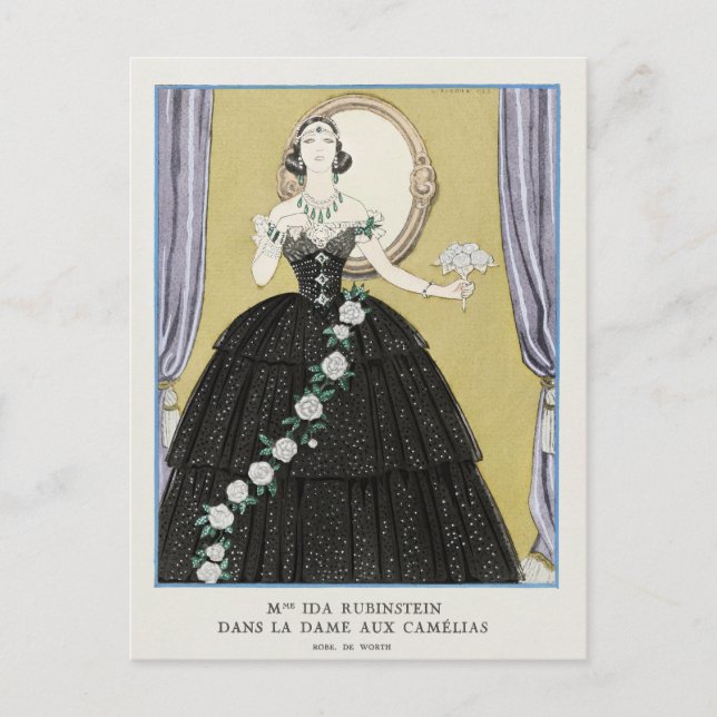 Cartão Postal George Barbier, Cartão-postal Art Deco (Frente)