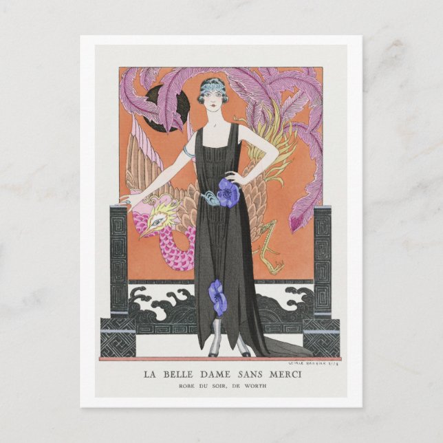 Cartão Postal George Barbier, Cartão-postal Art Deco (Frente)