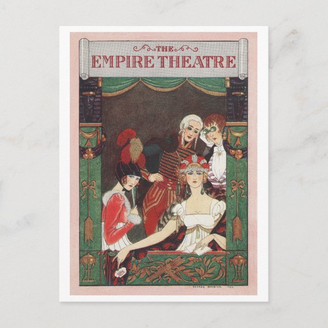 Cartão Postal George Barbier, Cartão-postal Art Deco (Frente)