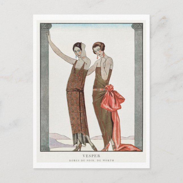 Cartão Postal George Barbier Postcard (Frente)