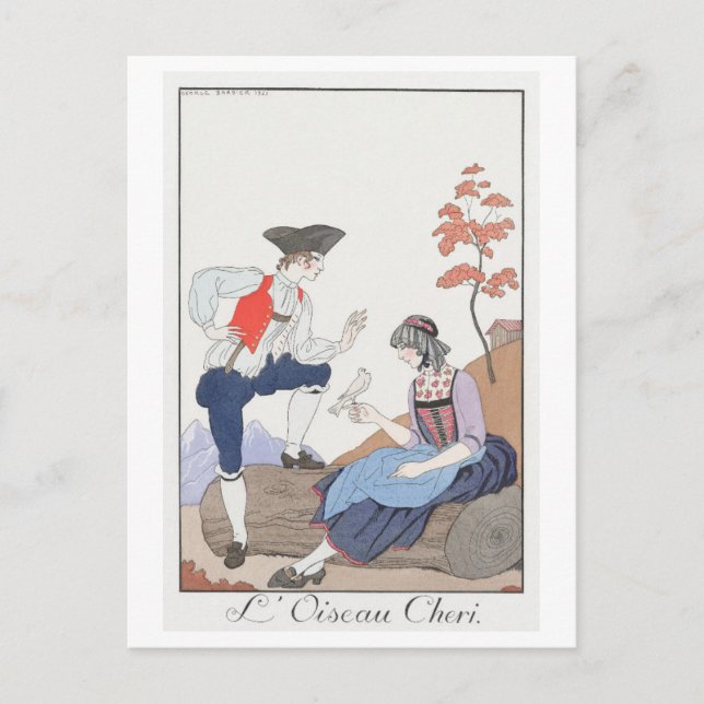 Cartão Postal George Barbier Postcard (Frente)