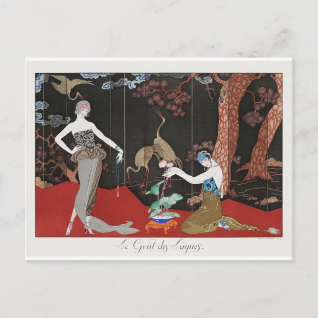 Cartão Postal George Barbier Postcard (Frente)