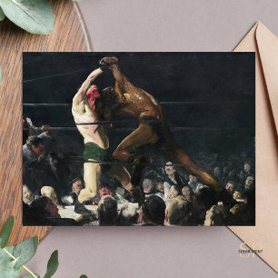 Cartão Postal George Bellows dos dois membros deste Clube Painti