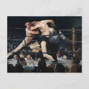 Cartão Postal George Bellows Stag no Sharkey's Art of Boxing