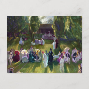 Cartão Postal George Bellows Tênis no Newport