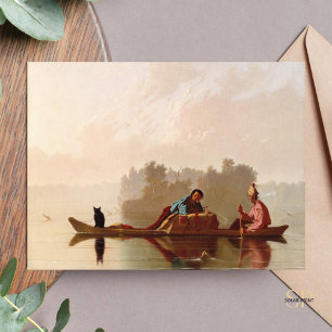 Cartão Postal George Caleb Bingham fur Traders Missouri