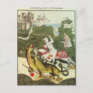 Cartão Postal George e o Dragão