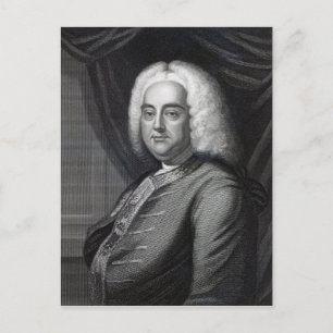 Cartão Postal George Frederic Handel, gravado por Thomson