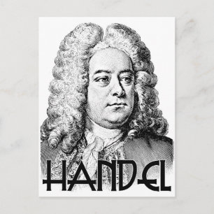 Cartão Postal George Frideric Handel