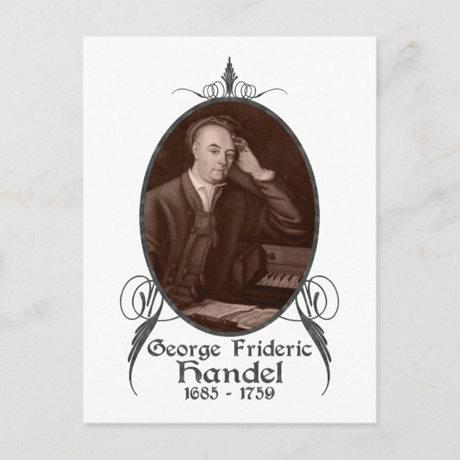 Cartão Postal George Frideric Handel (Frente)