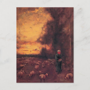 Cartão Postal George Inness: Fim do dia