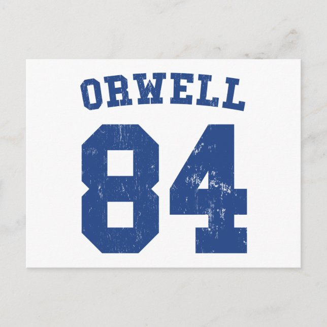 Cartão Postal George Orwell 1984 Jersey Postcard (Frente)