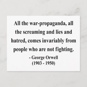 Cartão Postal George Orwell Cote 6a