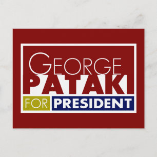 Cartão Postal George Pataki para o Presidente V1