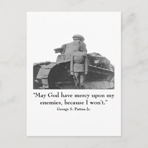 Cartão Postal George Patton e Cote