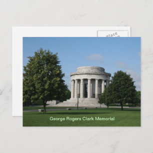 Cartão Postal George Rogers Clark Memorial Vincennes Indiana