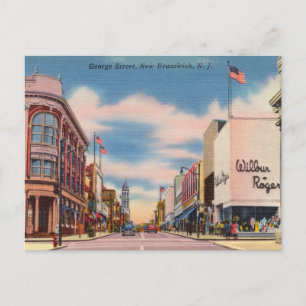 Cartão Postal George Street, New Brunswick, New JerseyGeorge Str