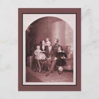 Cartão Postal George V de Hanover e família