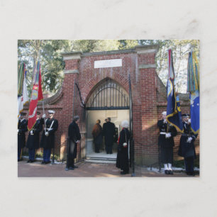 Cartão Postal George W. e Laura Bush visitam o túmulo de Washing