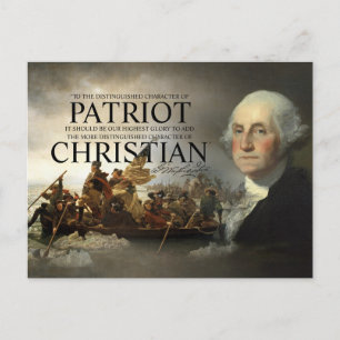 Cartão Postal George Washington Cristão