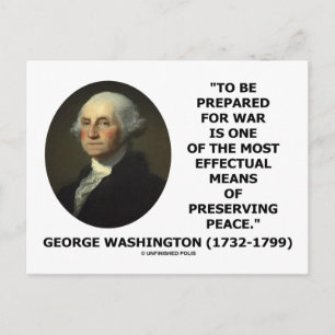 Cartão Postal George Washington Preparando-Se Para A Citação Da