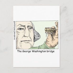 Cartão Postal George Washington Teeth Engraçados e Coleções