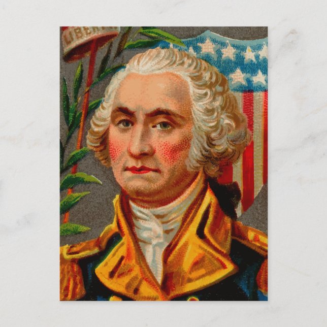 Cartão Postal George Washington Vintage (Frente)