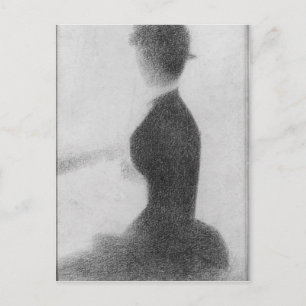 Cartão Postal Georges Pierre Seurat Estudo para domingo à tard