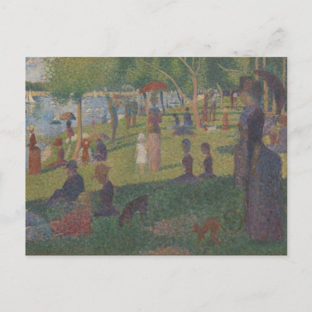 Cartão Postal Georges Pierre Seurat | Estudo para um Domingo em  (Frente)