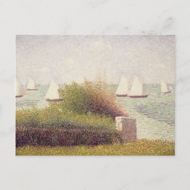 Cartão Postal Georges Pierre Seurat | La Rade de Grandcamp (Frente)