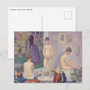 Cartão Postal Georges Seurat - As Modelos