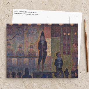 Cartão Postal Georges Seurat - Atração de Circo