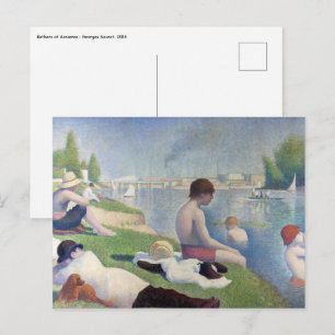 Cartão Postal Georges Seurat - Banhistas em Asnieres