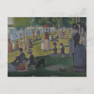 Cartão Postal Georges Seurat - Domingo em La Grande Jatte