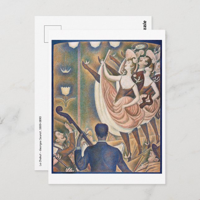 Cartão Postal Georges Seurat - Le Chahut (Frente/Verso)