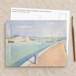 Cartão Postal Georges Seurat - O Canal de Gravelines