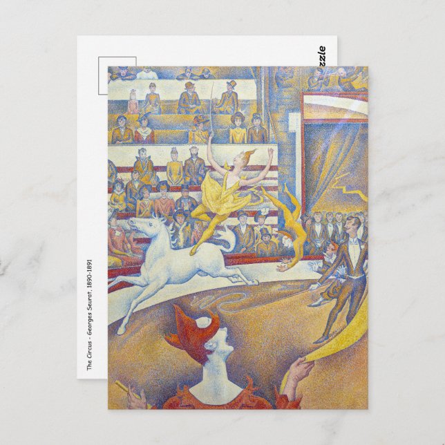 Cartão Postal Georges Seurat - O Circo (Frente/Verso)