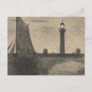 Cartão Postal Georges Seurat - O Farol em Honfleur