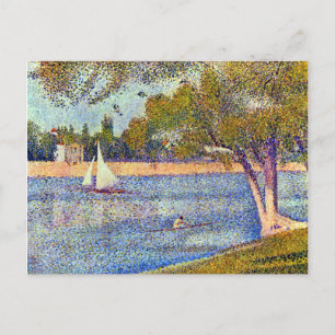 Cartão Postal Georges Seurat O Sena e Grande Jatte