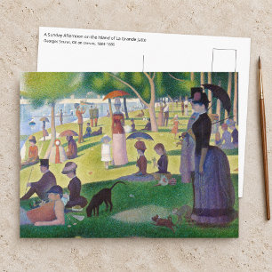 Cartão Postal Georges Seurat - Um Domingo na La Grande Jatte