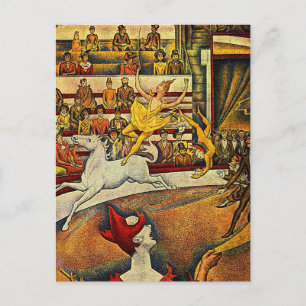 Cartão Postal Georges Seurat's The Circus (1891)
