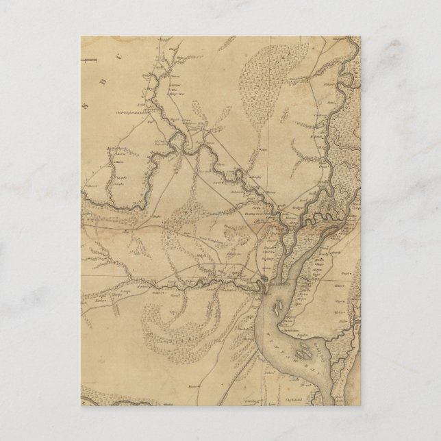 Cartão Postal Georgetown District, Carolina do Sul (Frente)