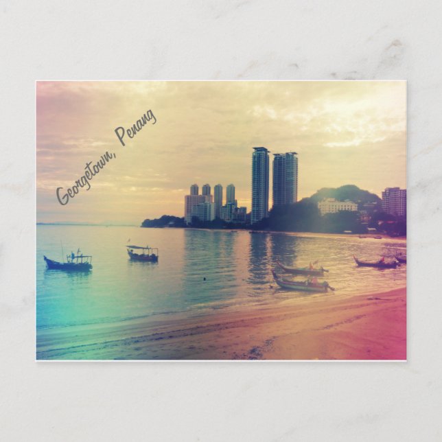 Cartão Postal Georgetown, Penang postal (Frente)