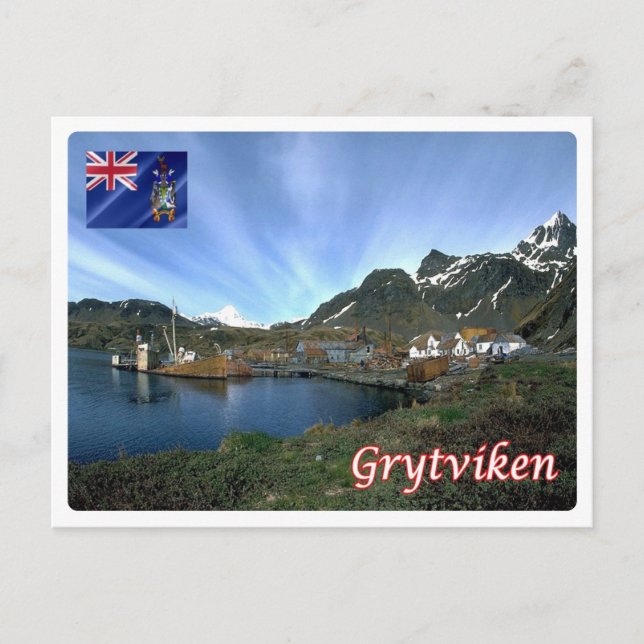 Cartão Postal Geórgia do Sul e Sandwich do Sul - (Frente)