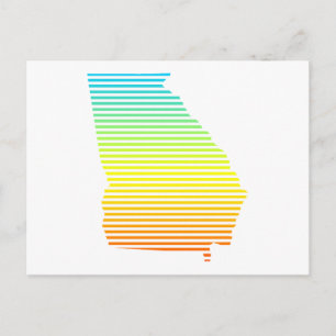 Cartão Postal georgia fade frio