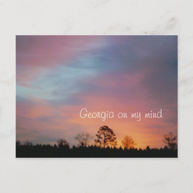 Cartão Postal Geórgia na minha mente (Frente)